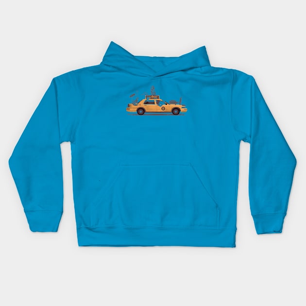 1-800-TAXI-DERMY Kids Hoodie by Jacques